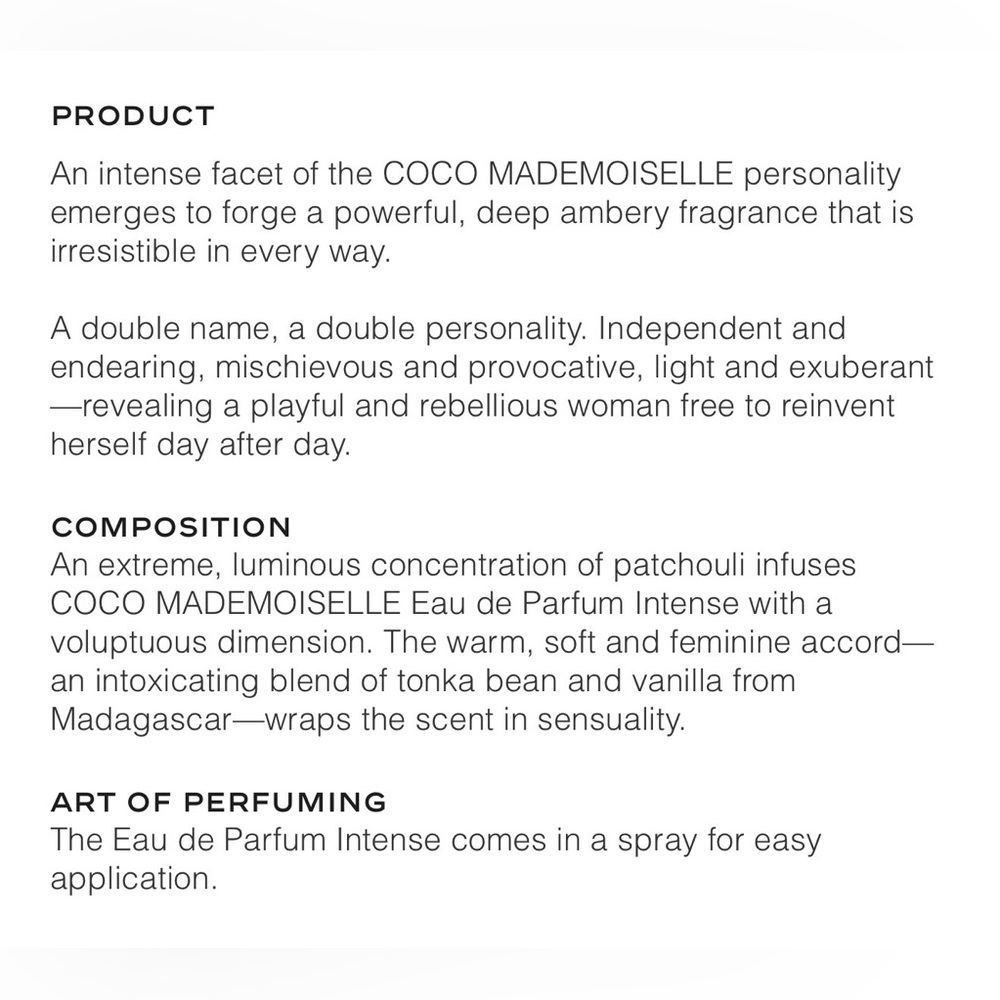 CHANEL ❥ COCO Mademoiselle INTENSE - Picture 8 of 14